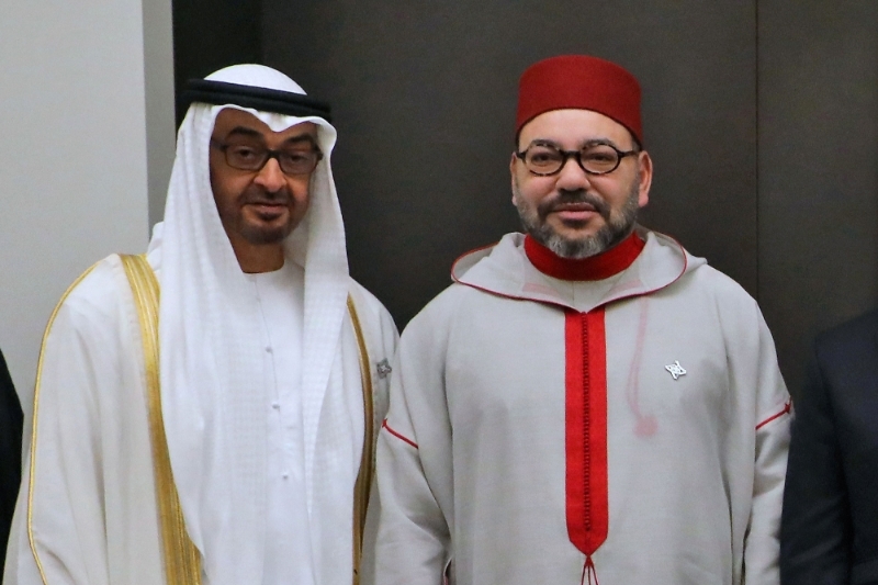 Mohamed bin Zayed al-Nahyan (MbZ) et Mohammed VI (M6).