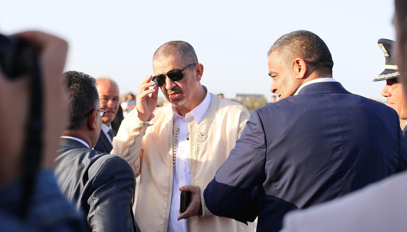 Mohamed Taher Issa, propriétaire de la compagnie aérienne Medsky Airways, le 7 avril 2022 à Misrata.
