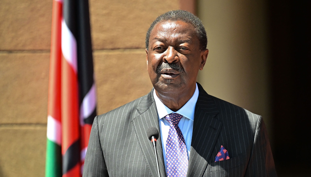 Musalia Mudavadi, premier ministre du Kenya, s'exprime à Nairobi, en janvier 2026.