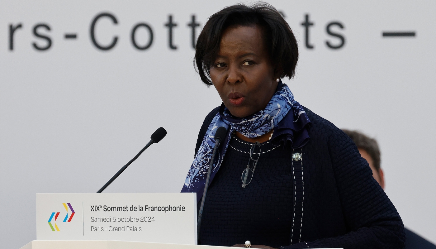La secrétaire générale de la francophonie, Louise Mushikiwabo, à Paris, en octobre 2024.