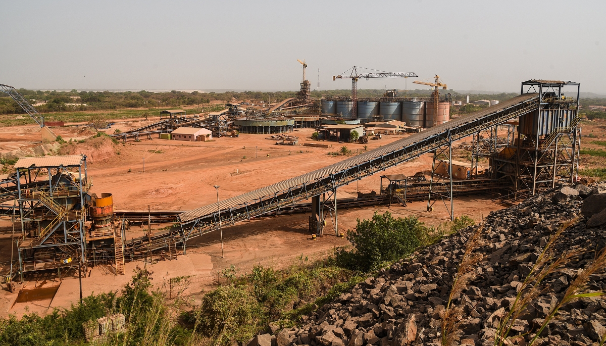 La mine d'or de Morila, à Sanso, au Mali, en décembre 2017.