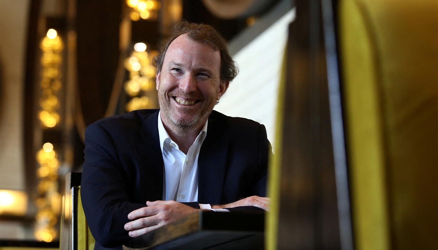 Sébastien de Montessus au Cap, en Afrique du Sud, en février 2023.