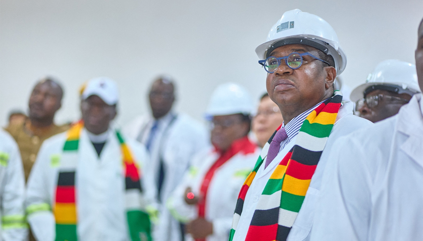 Le ministre des finances Mthuli Ncube, le 3 août 2023, à Hwange, dans l'ouest du pays.