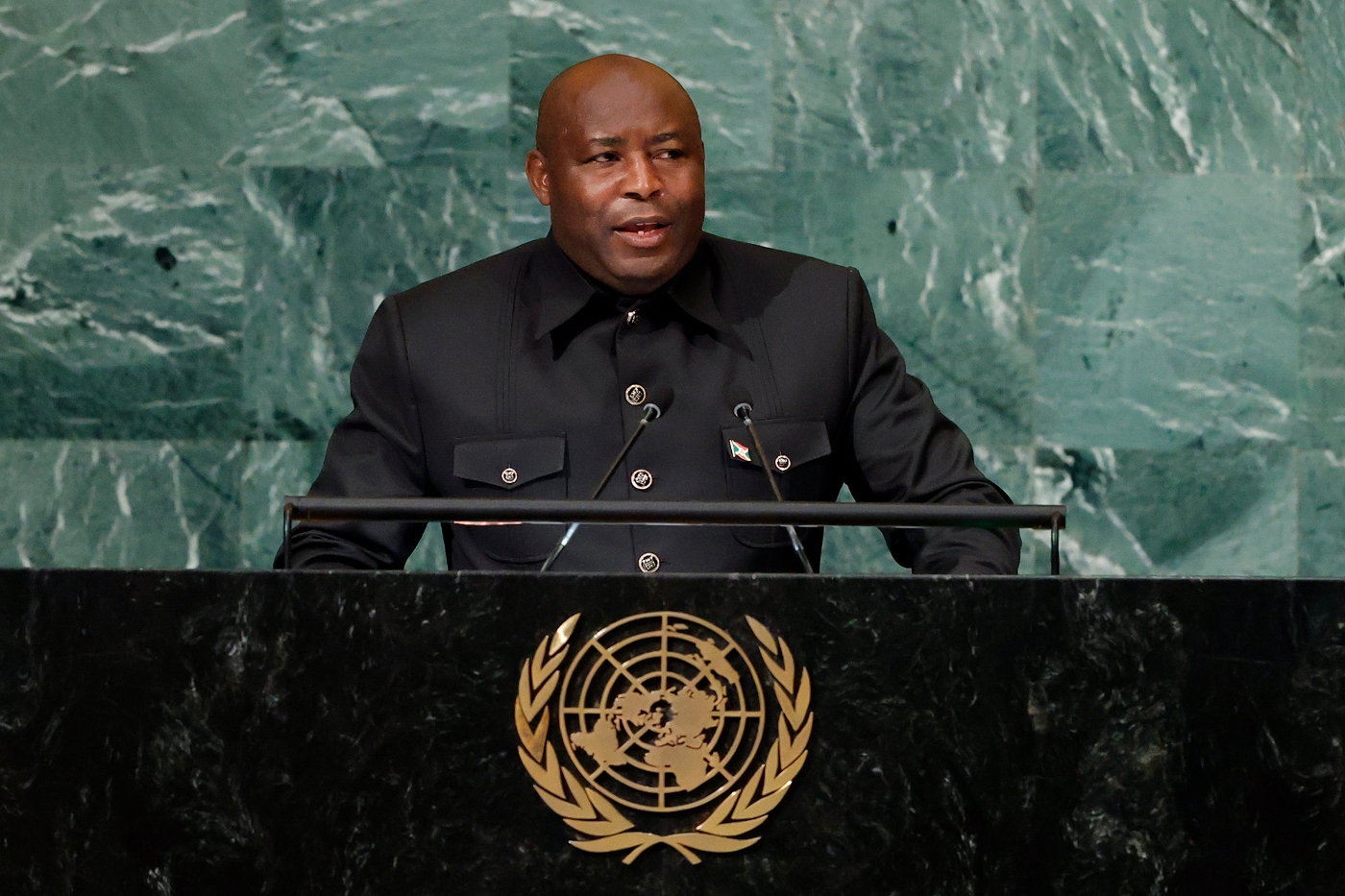 Evariste Ndayishimiye à New York, le 22 septembre 2022.