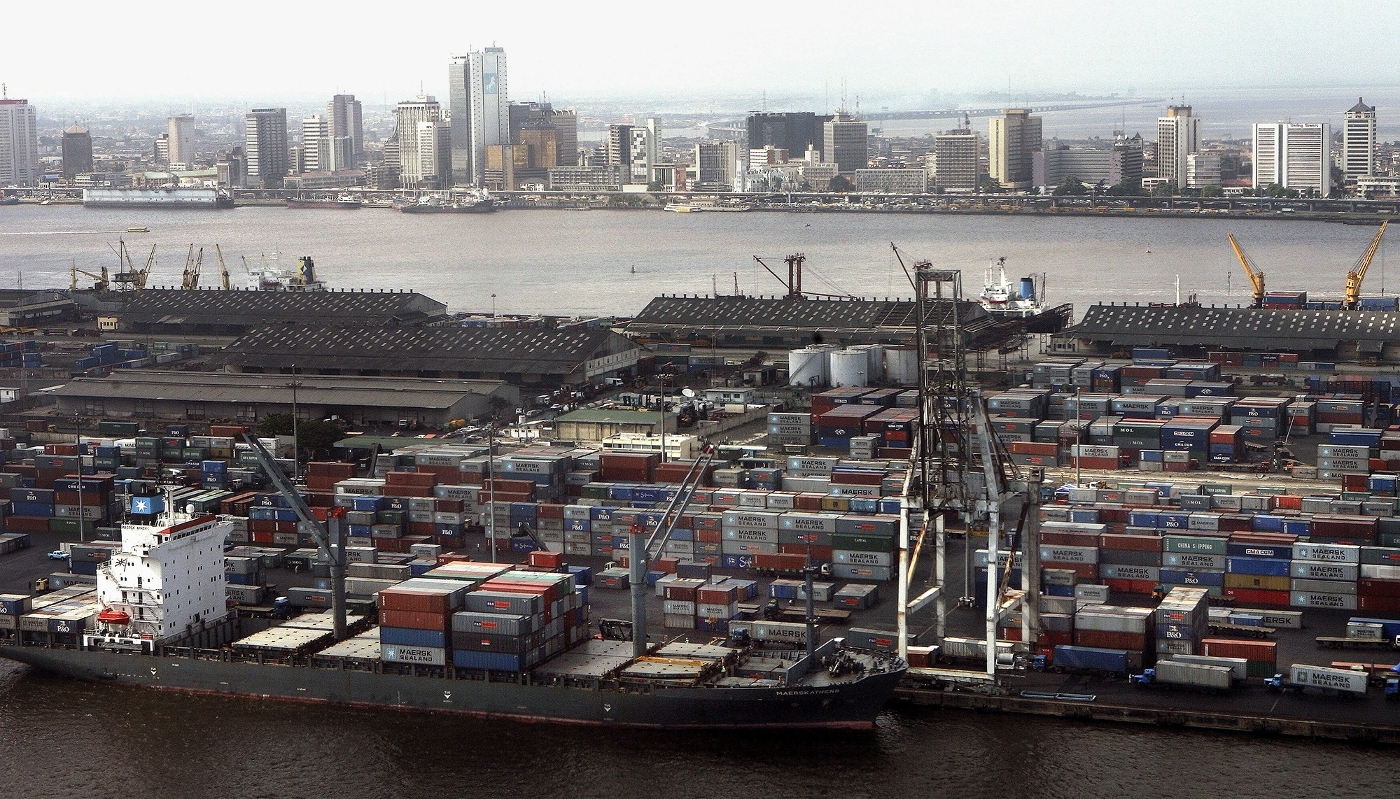 Le port d'Apapa, à Lagos, Nigeria, en 2006.