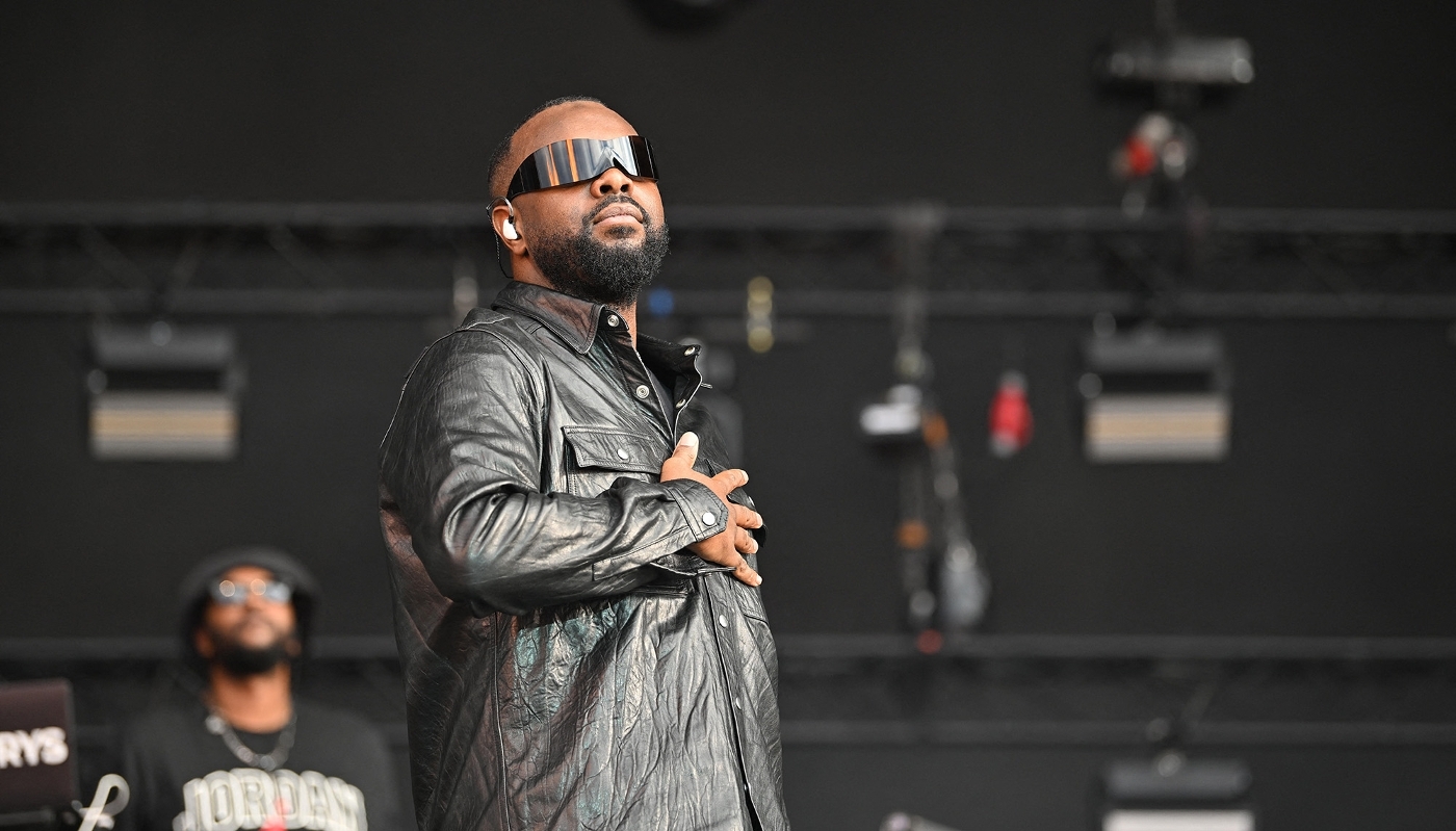 Gims en concert à la fête de L'Humanité, à Brétigny-sur-Orge, France, le 14 septembre 2025.