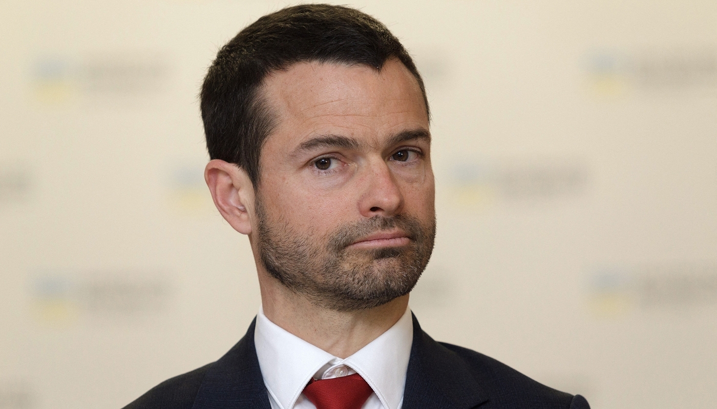Le directeur d'Expertise France Jérémie Pellet, à Kiev, en 2024.