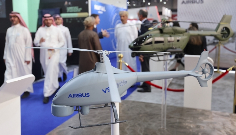 Au World Defense Show, à Riyad, en Arabie saoudite, le 7 mars 2022.