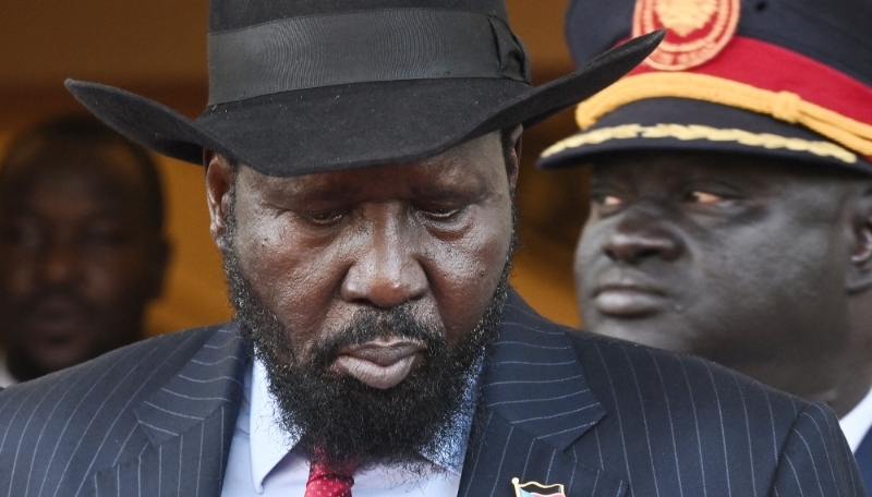 Salva Kiir, à Djouba, en février 2023.