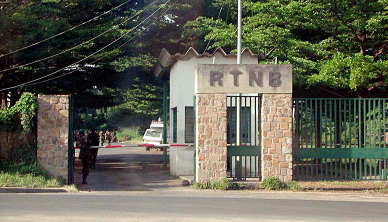 Au siège de la Radio-Télévision nationale du Burundi (RTNB), à Bujumbura.