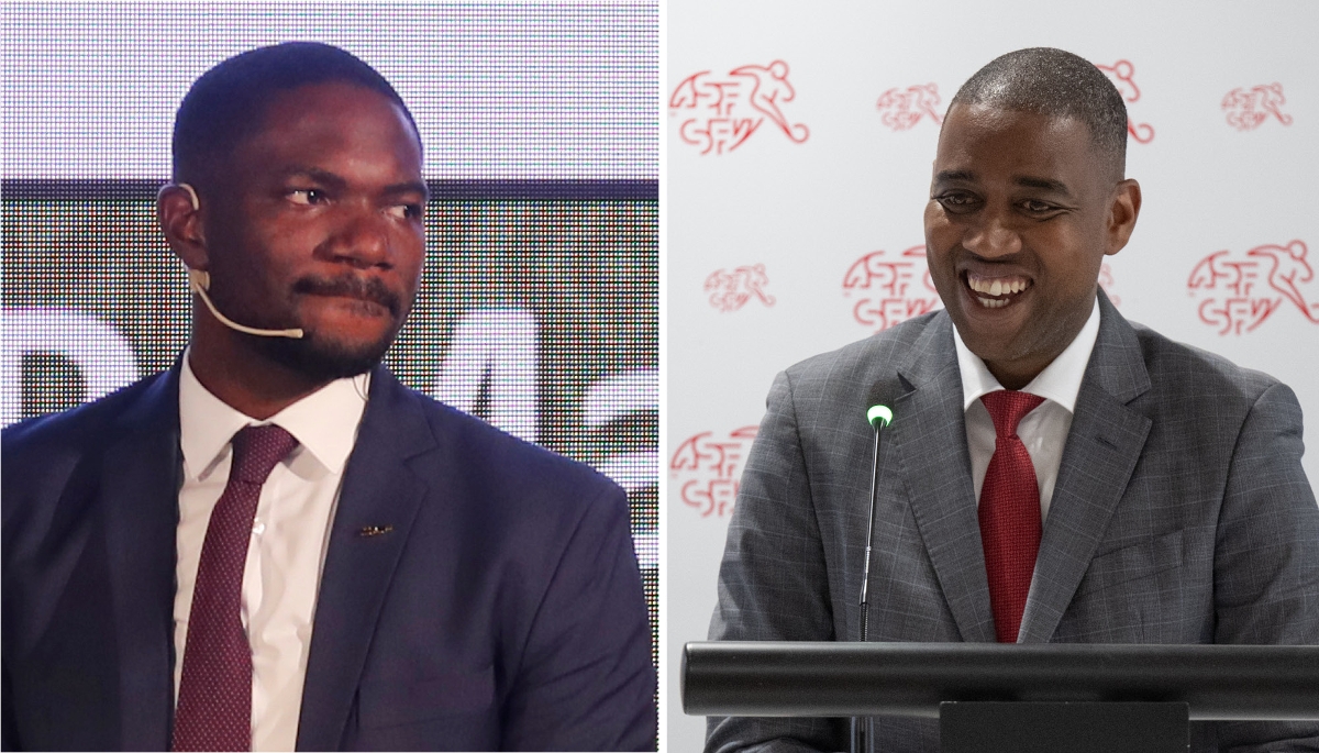 Le Nigérian Samson Adamu et le Cap-Verdien Gelson Fernandes.