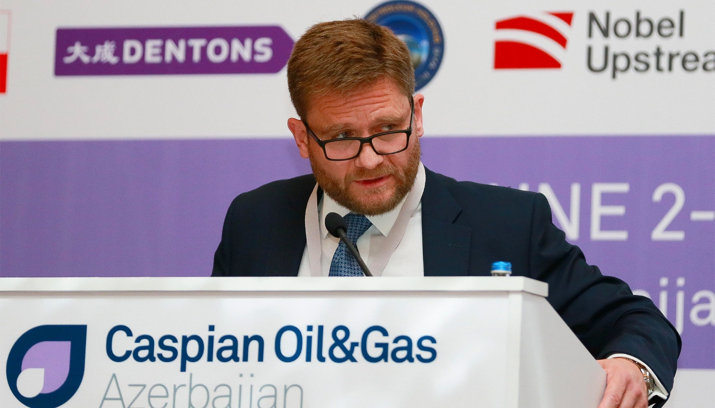 Le directeur régional britannique de BP, Gordon Birrell, à Bakou, en Azerbaïdjan, en juin 2016.