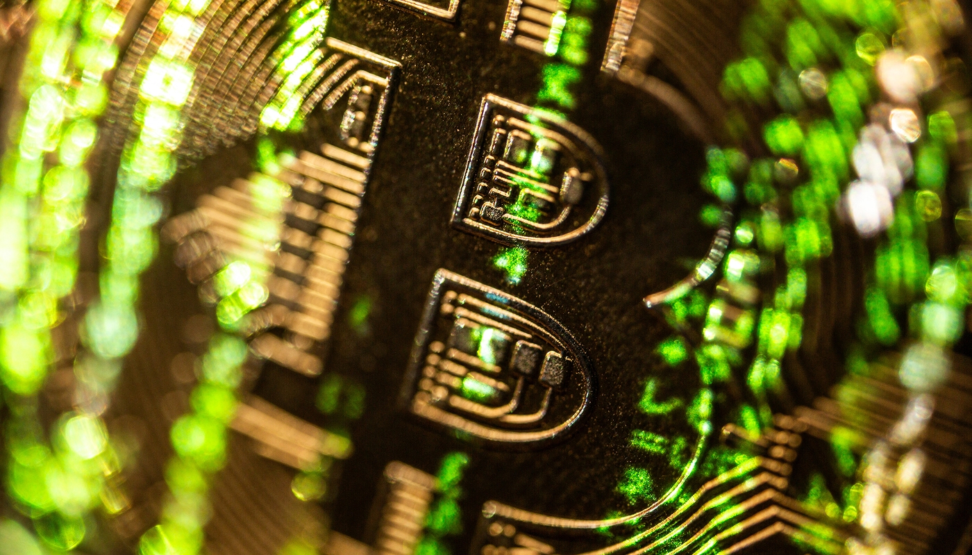 Le logo bitcoin.