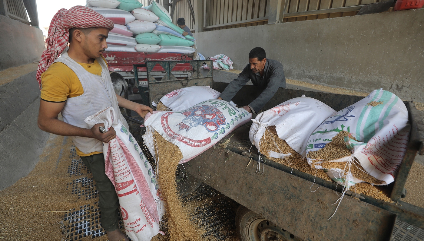 Les silos à blé de Banha, dans le gouvernorat de Qalyubia, en Égypte, en mai 2024.