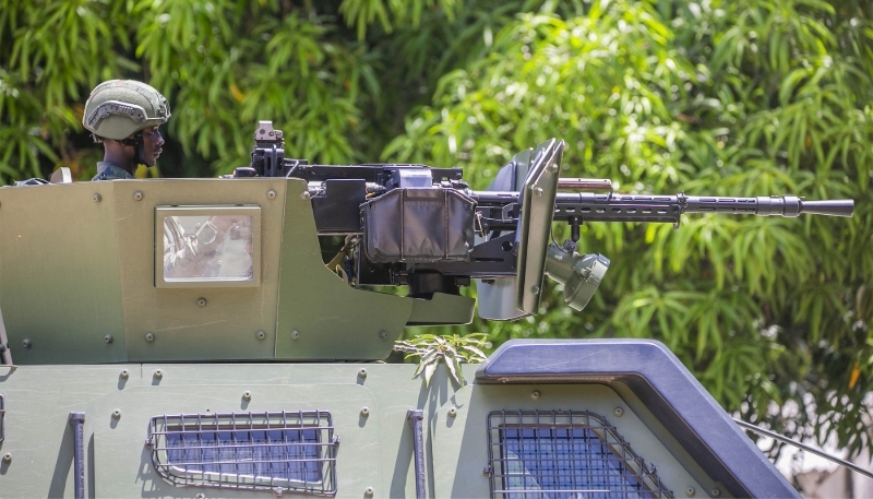 Un militaire rwandais à Palma, dans la province de Cabo Delgado, au Mozambique, en décembre 2023.


