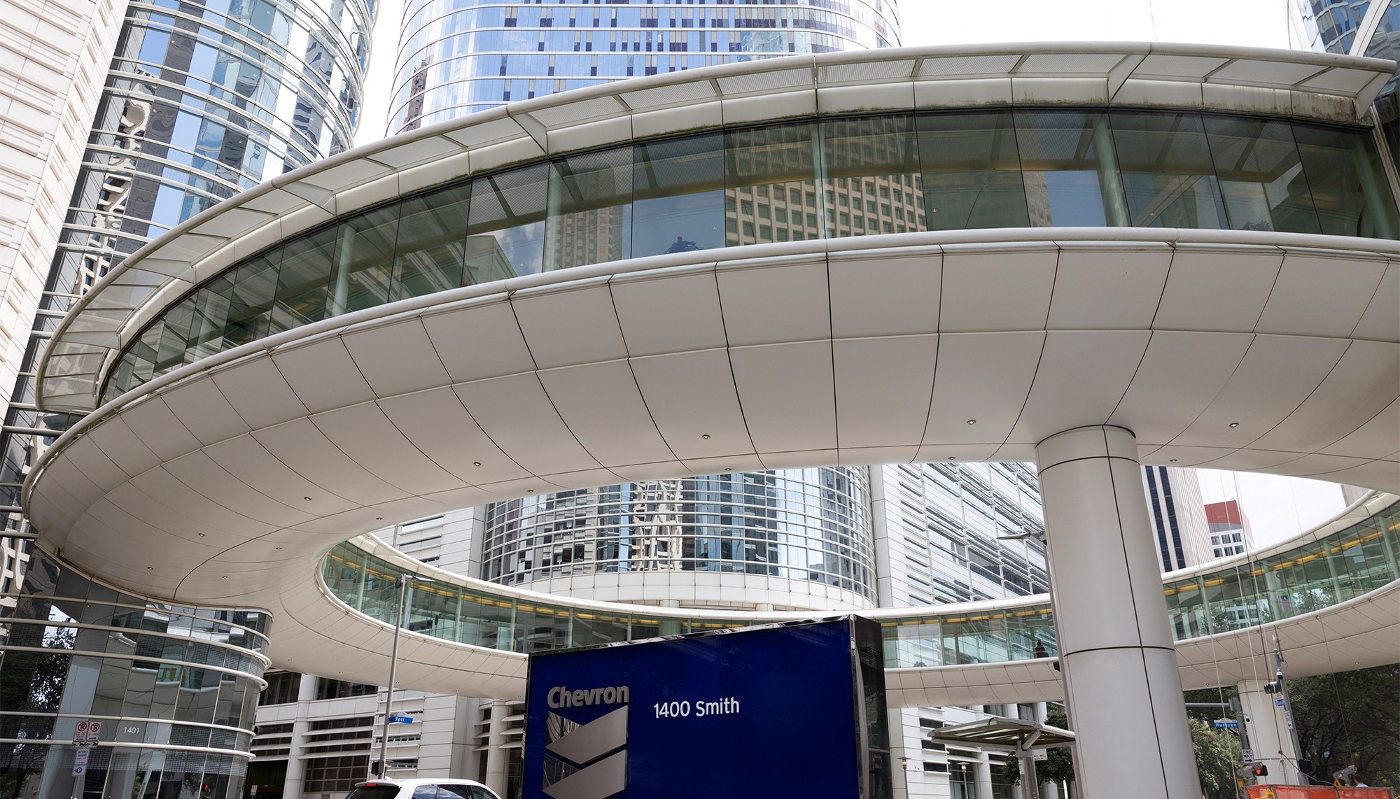 Le siège de Chevron à Houston, au Texas, le 19 août 2025.