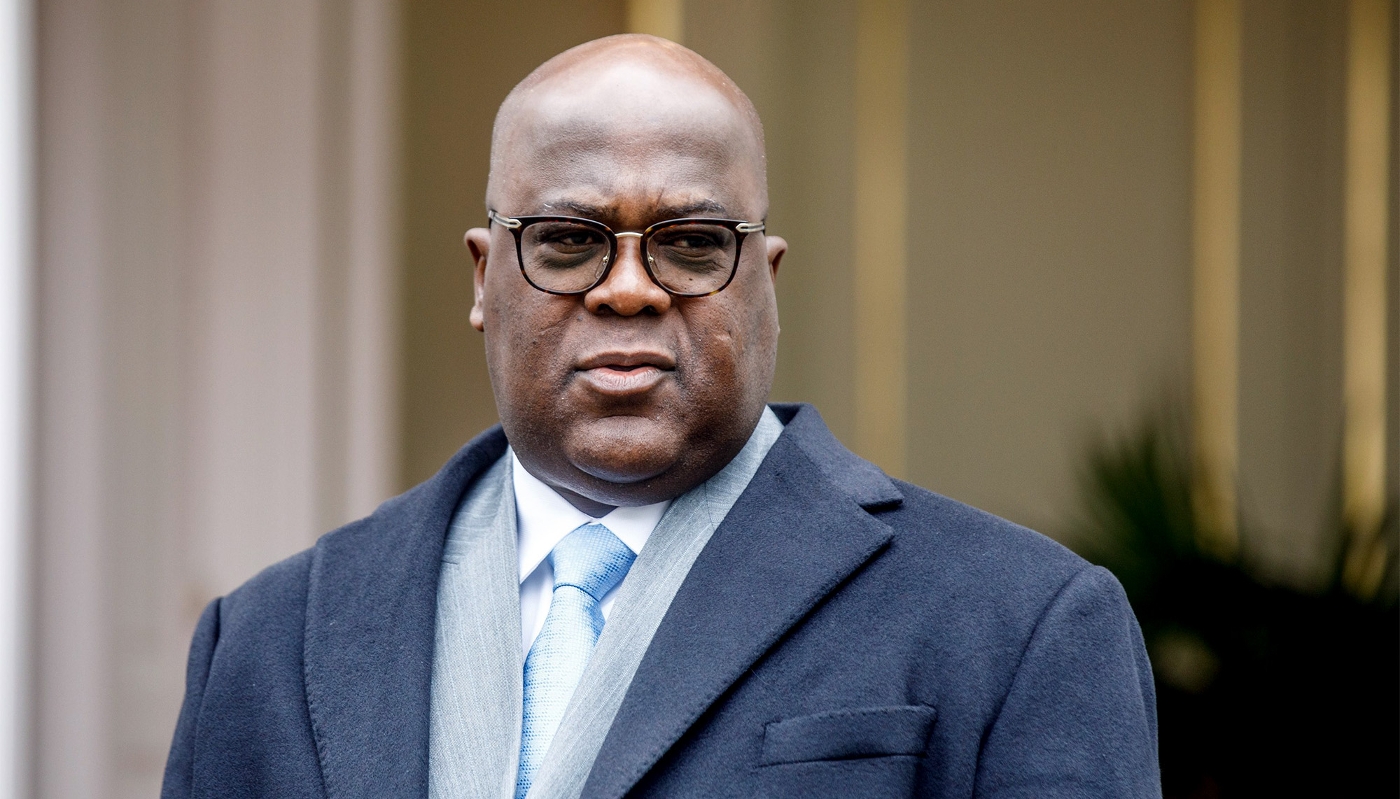 Le président congolais, Félix Tshisekedi, le 28 février 2024, à Bruxelles.