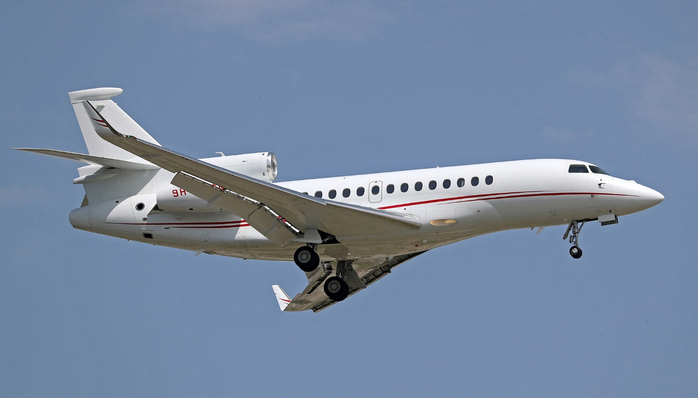 Un Falcon 7X de Dassault à Barcelone, le 27 mai 2024.