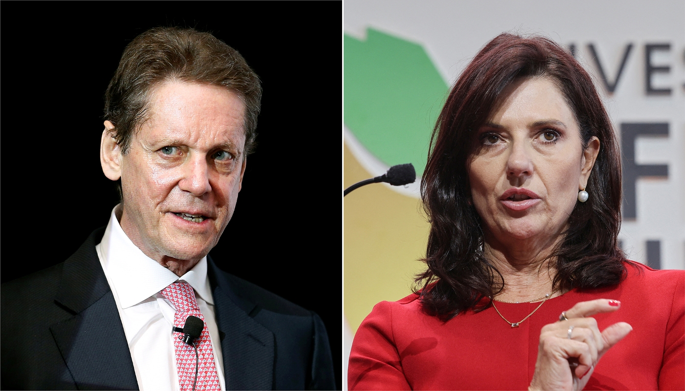Photomontage - à gauche : Robert Friedland, fondateur d'Ivanhoe Atlantic ; à droite : Bronwyn Barnes, ex-PDG d'Ivanhoe Atlantic.