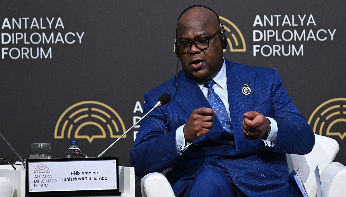 Le président congolais, Félix Tshisekedi, à Antalya, en Turquie, le 17 avril 2026.