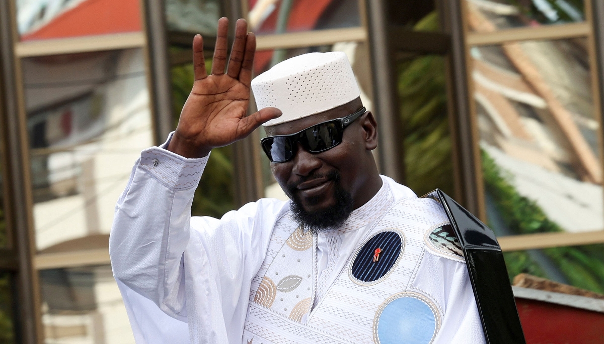 Le président Mamadi Doumbouya, à Conakry, le 3 novembre 2025.