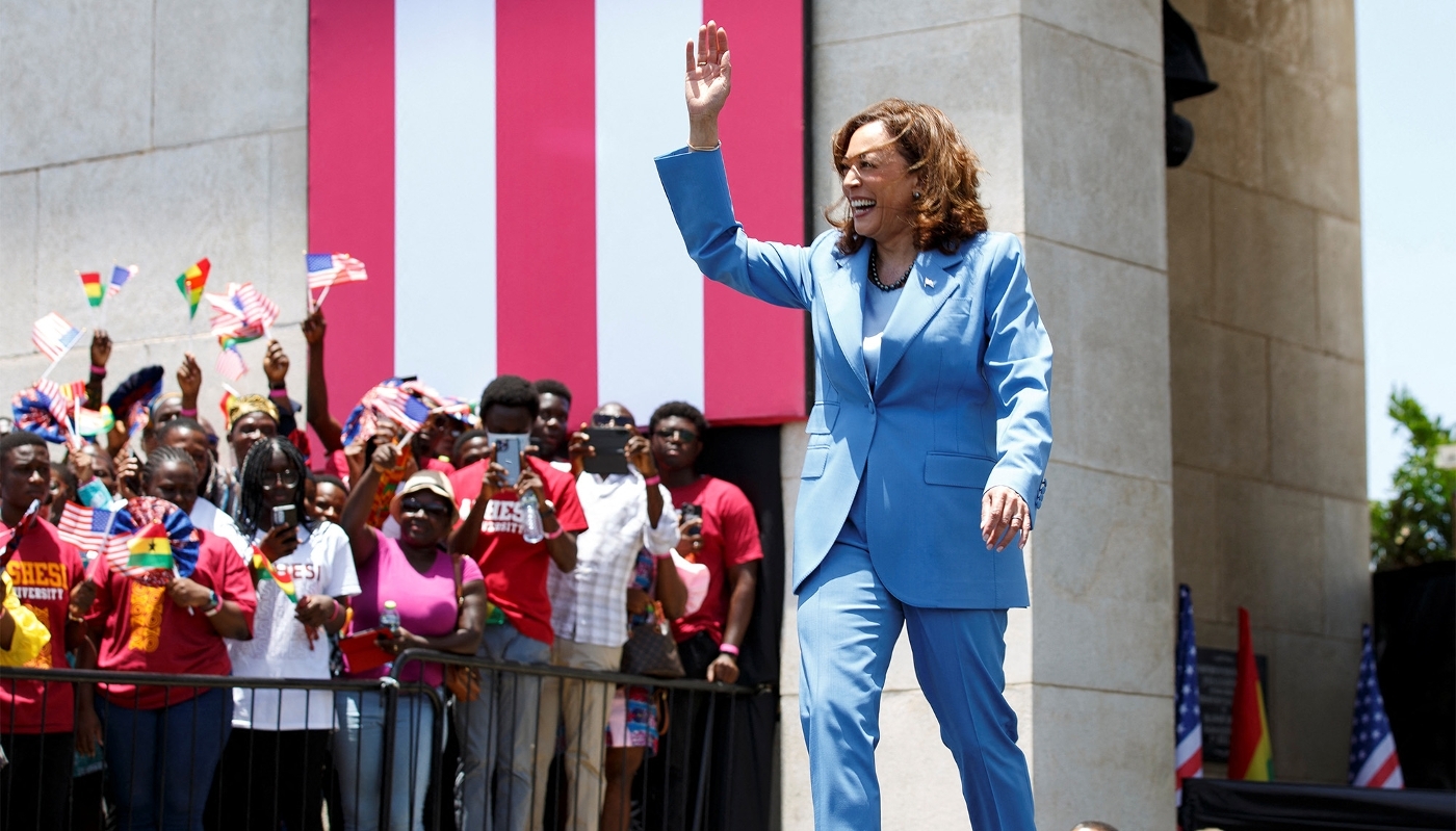 La vice-présidente américaine Kamala Harris à Accra, au Ghana, le 28 mars 2023.
