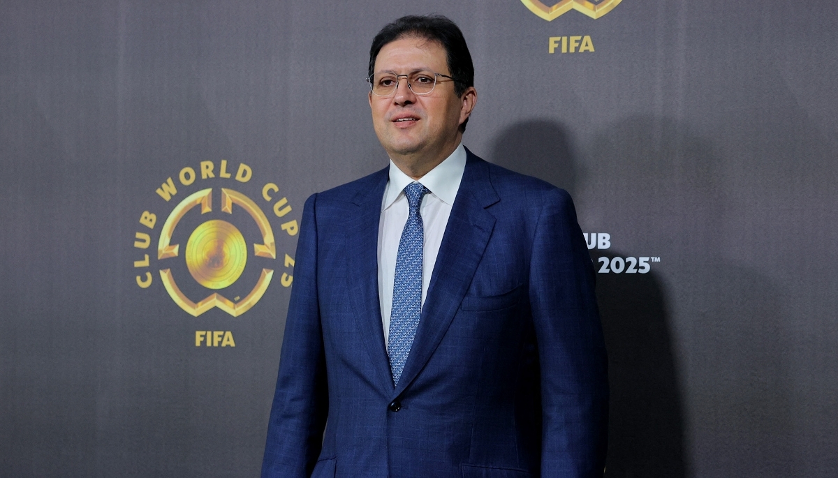 Le président du Wydad Athletic Club Hicham Aït Menna, à Miami, aux États-Unis, le 5 décembre 2024. 