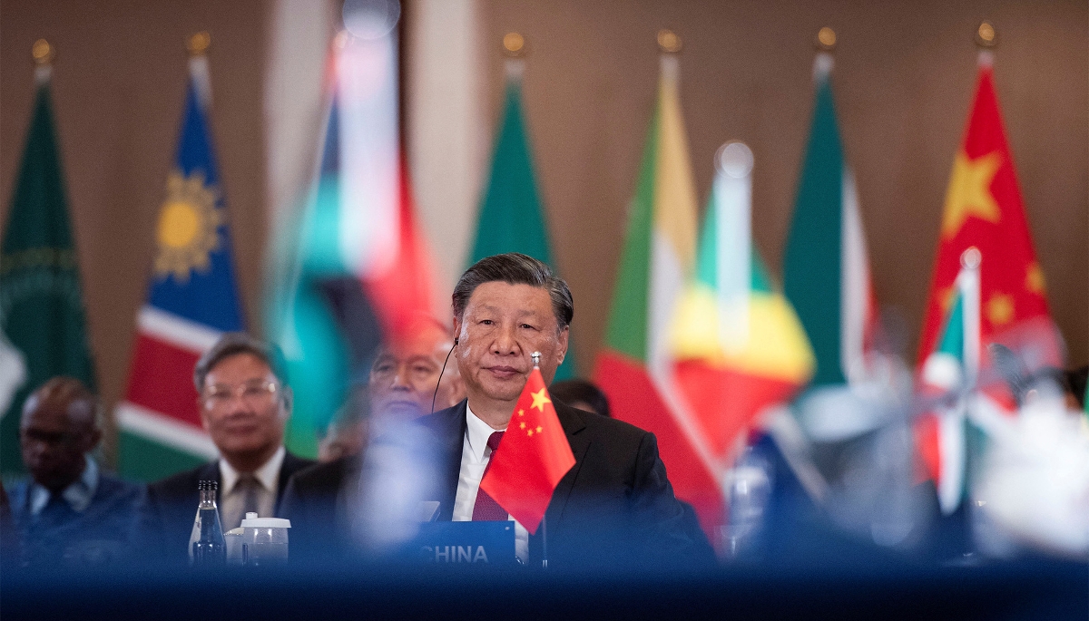 Le président chinois, Xi Jinping, à Johannesburg, en août 2023.