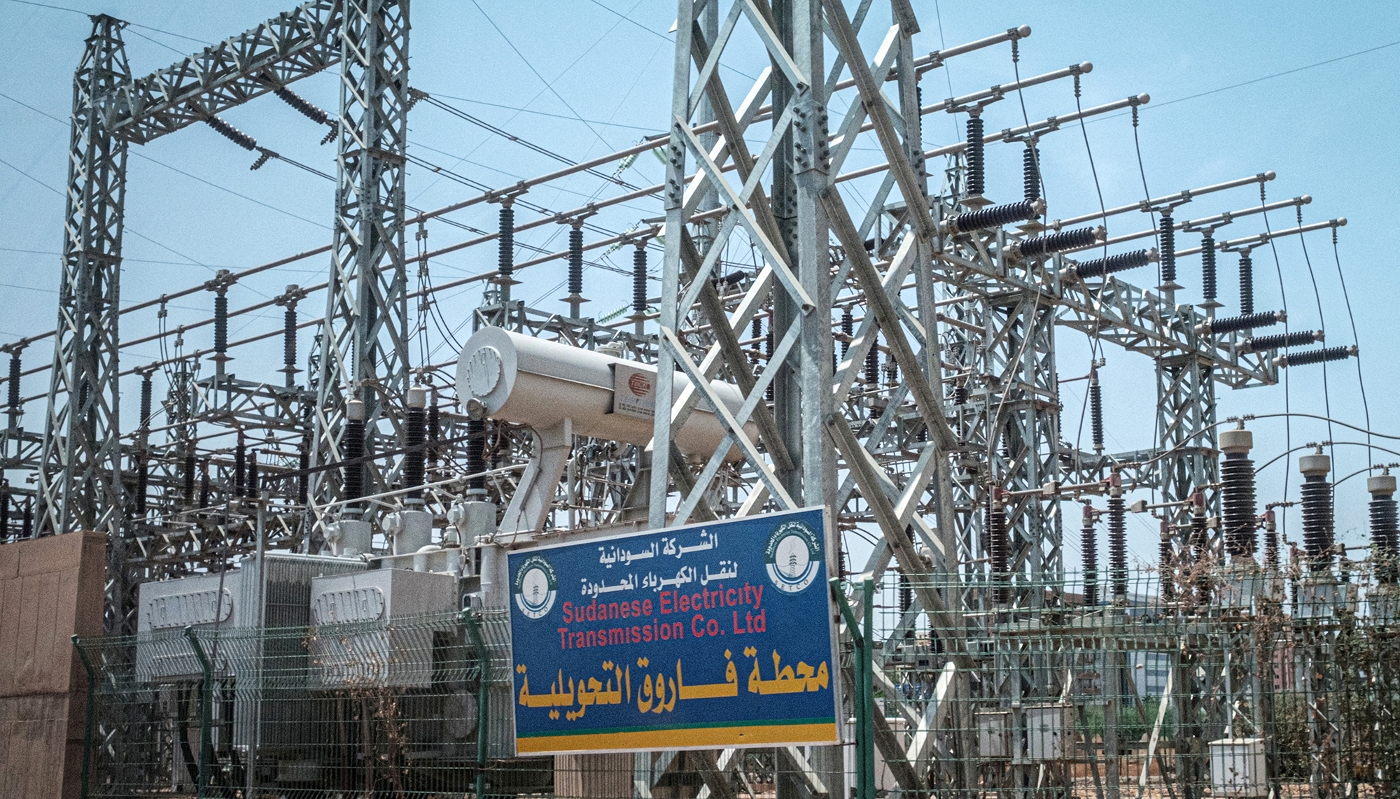 Une sous-station électrique à Khartoum, en juin 2019.