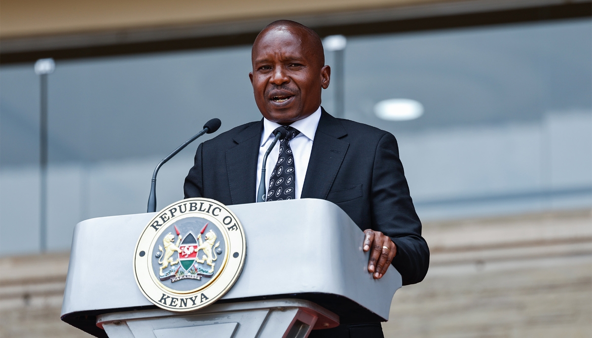 Le vice-président kényan, Kithure Kindiki, à Nairobi, le 17 octobre 2025.