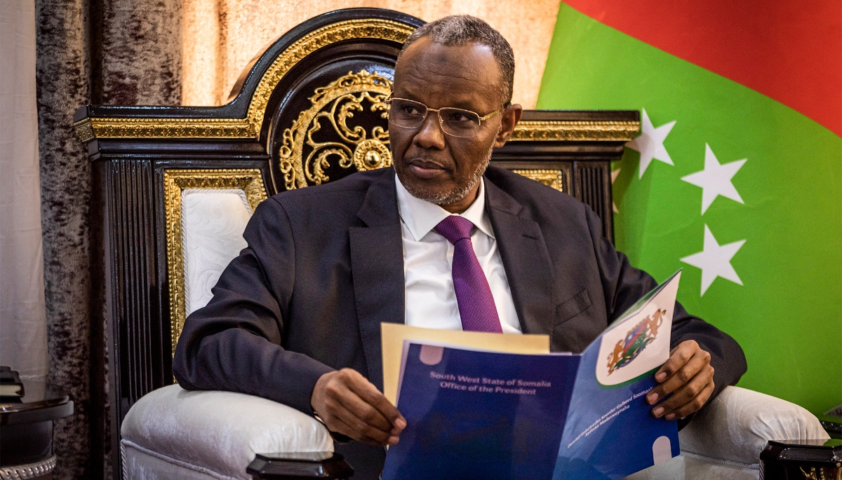 Le président de l'État du South West, Abdiaziz Laftagareen, le 3 septembre 2022.