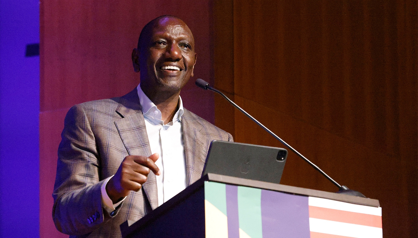 Le président kenyan William Ruto, le 15 septembre 2023, à San Francisco, en Californie.