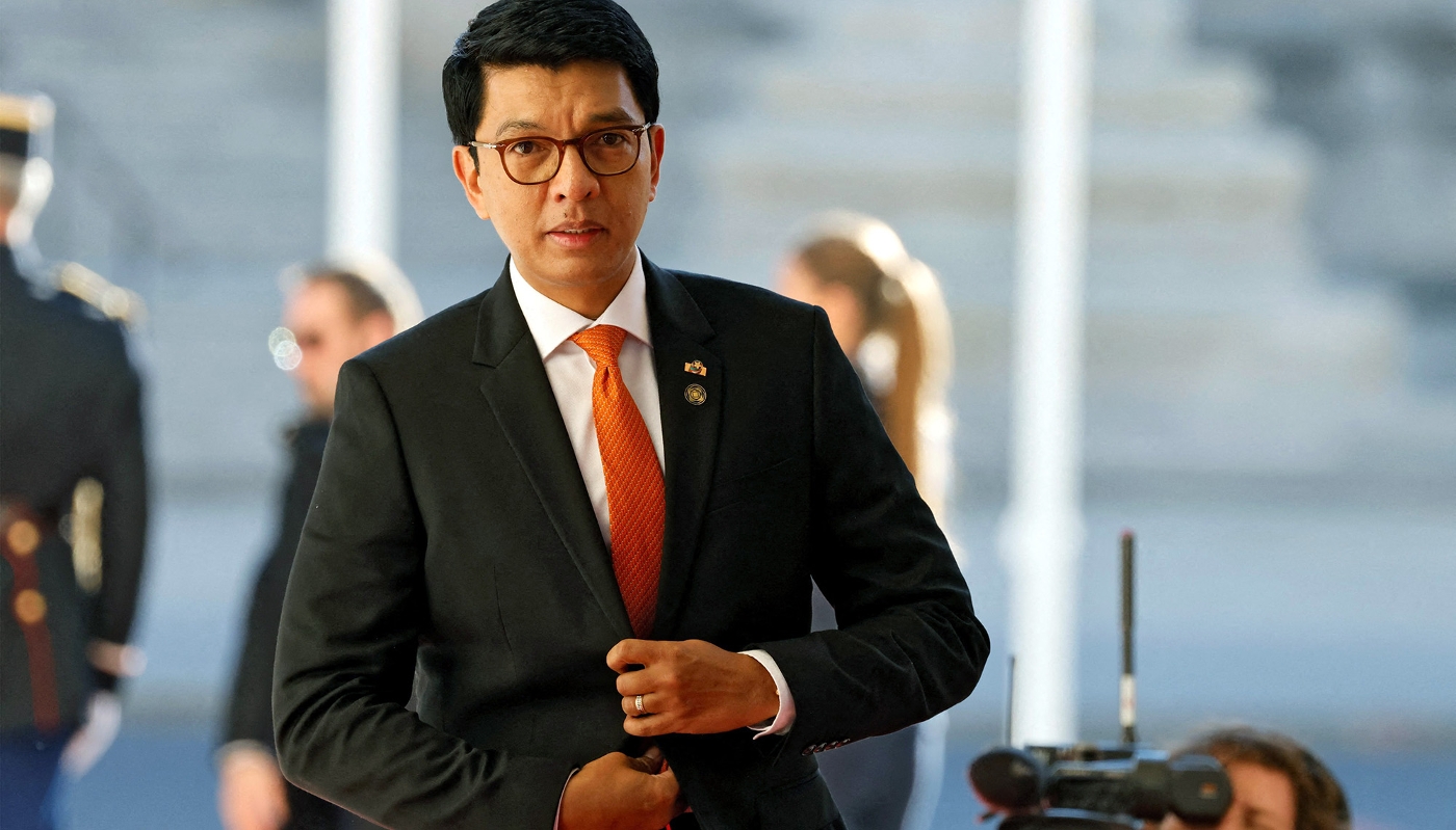 Le président malgache, Andry Rajoelina, à Paris, en France, le 5 octobre 2024.