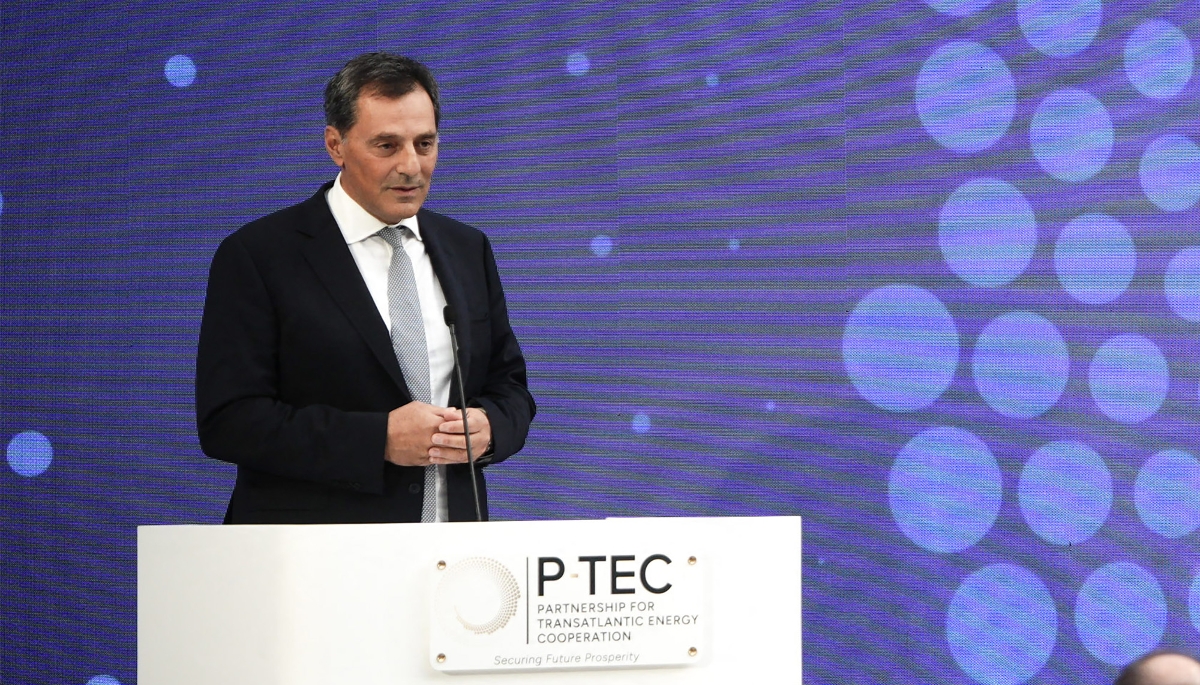 Le PDG d'Energean, Mathios Rigas, à Athènes (Grèce), le 6 novembre 2025.