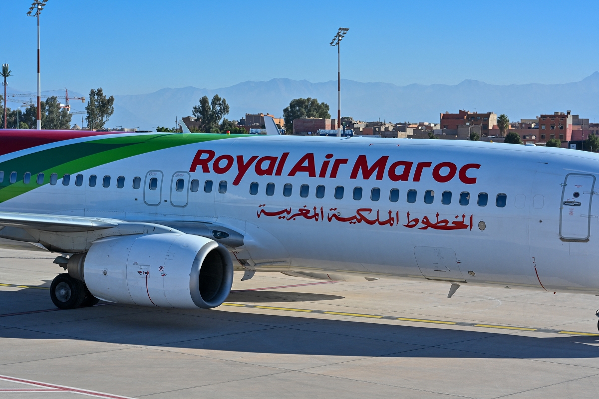 Un avion de Royal Air Maroc à Marrakech, le 10 janvier 2024.