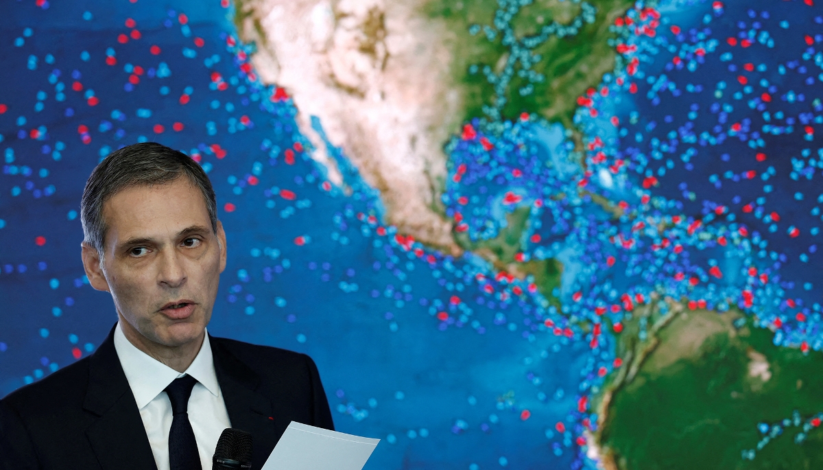 Rodolphe Saadé, le PDG de CMA CGM, à Marseille (France), le 12 février 2025.