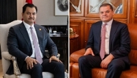 À gauche : le vice-commandant de l'Armée nationale libyenne, Saddam Haftar ; à droite : le premier ministre du Gouvernement d'union nationale, Adbelhamid Dabaiba.