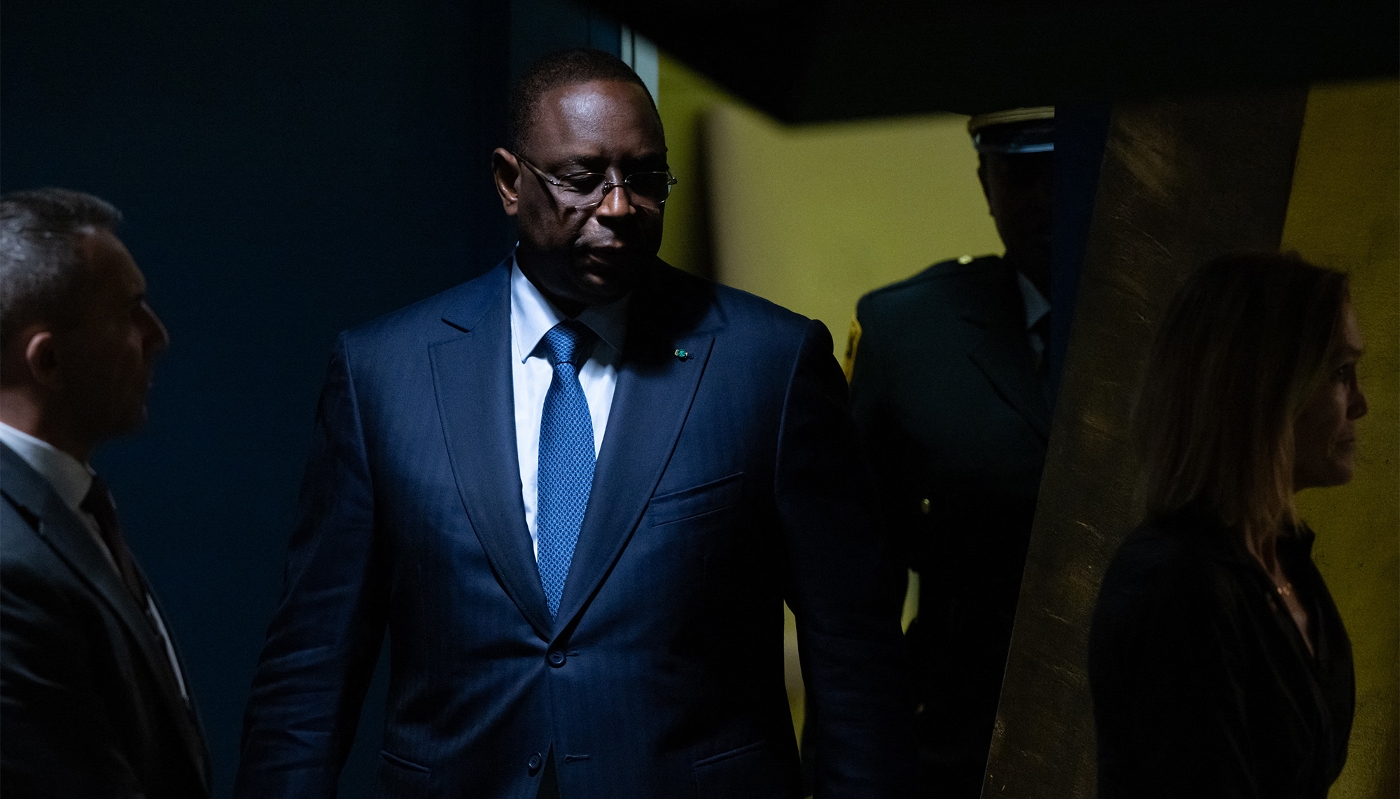 Le président sénégalais Macky Sall au siège de l'ONU, le 19 septembre 2023, à New York.