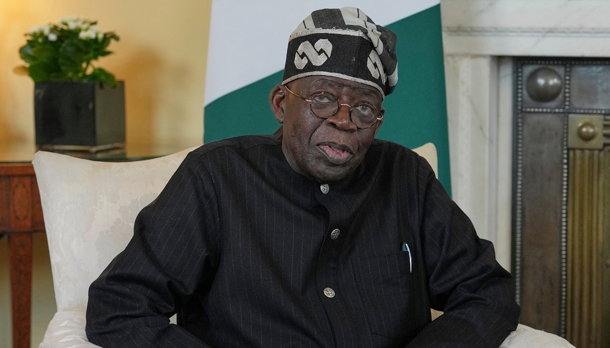 Le président nigérian, Bola Ahmed Tinubu, à Londres, le 19 mars 2026.