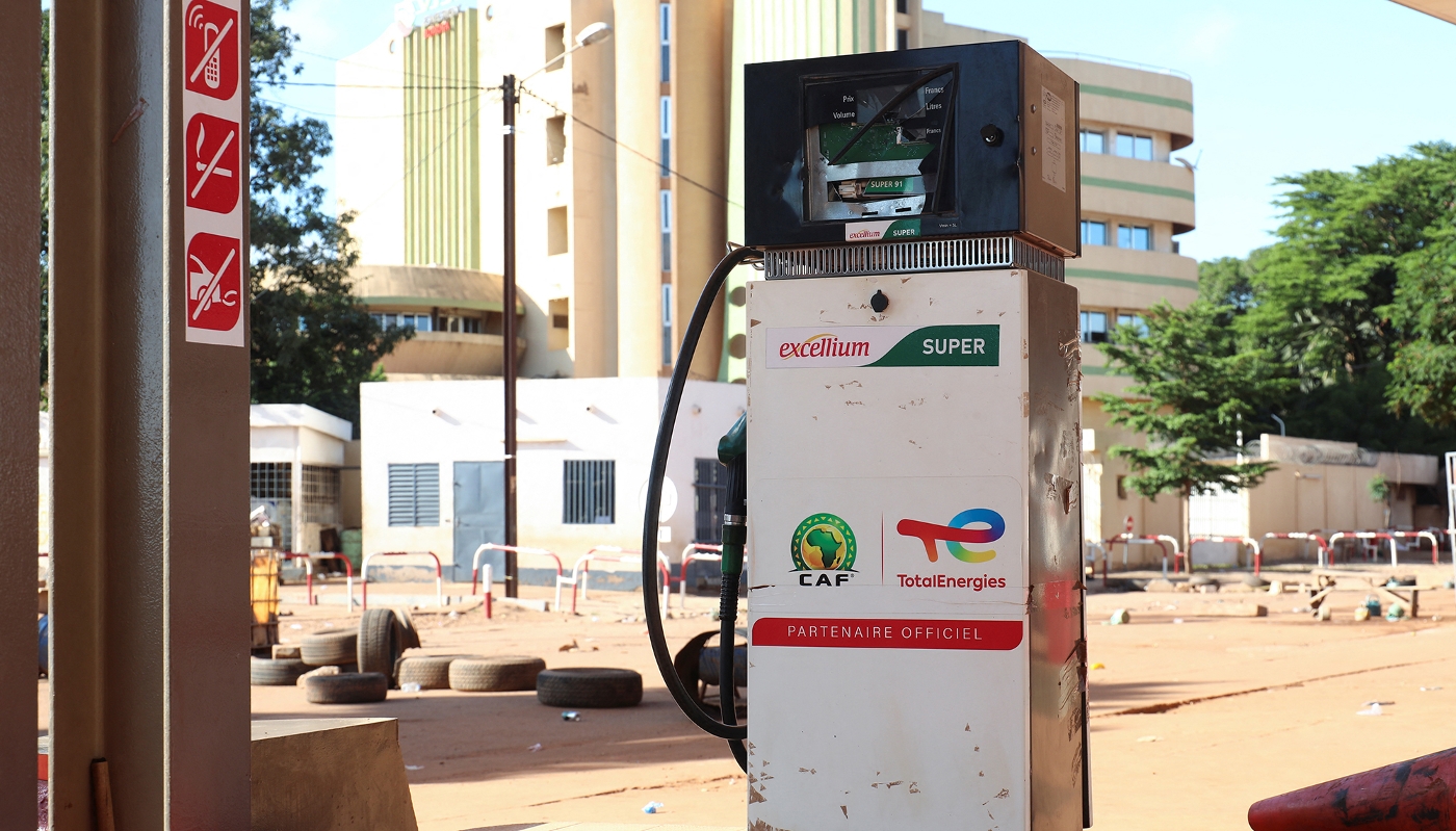 Une station-services TotalEnergies à Ouagadougou, en octobre 2022.
