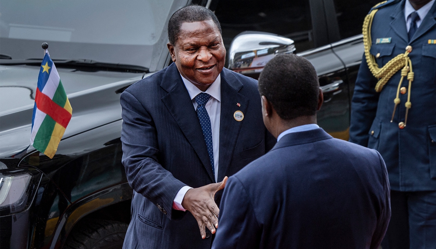 Le président centrafricain, Faustin-Archange Touadéra, à Nairobi, le 12 mai 2026.