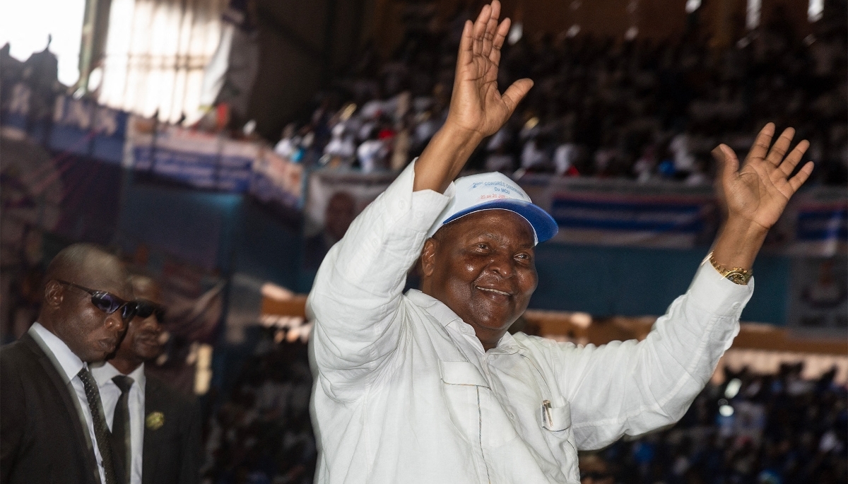 Le président centrafricain, Faustin-Archange Touadéra, à Bangui, le 26 juillet 2025.