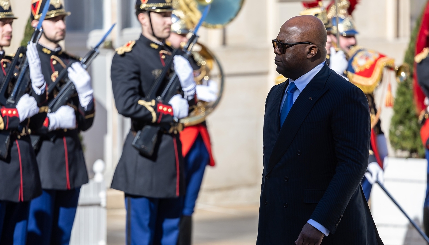 Le président congolais, Félix Tshisekedi, à Paris, le 25 février 2026.