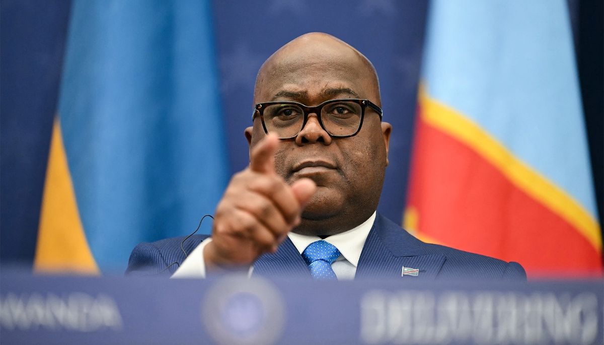 Le président congolais, Félix Tshisekedi, à Washington, en décembre 2025.