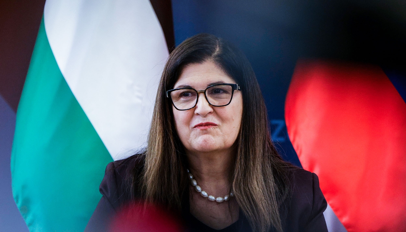 La ministre palestinienne des affaires étrangères, Varsen Aghabekian Shahin, lors de sa visite officielle en Slovénie, le 25 août 2025.