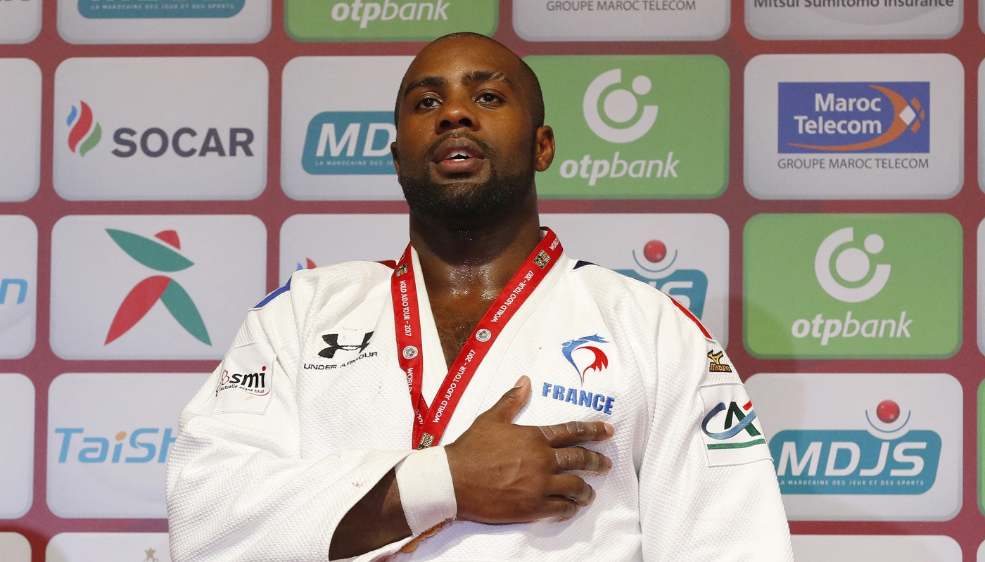 Le judoka Teddy Riner à l'Open de Marrakech, au Maroc, en novembre 2017.