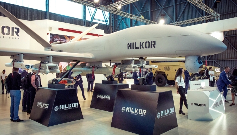 Un drone de Milkor, le 21 septembre 2022 à Pretoria.