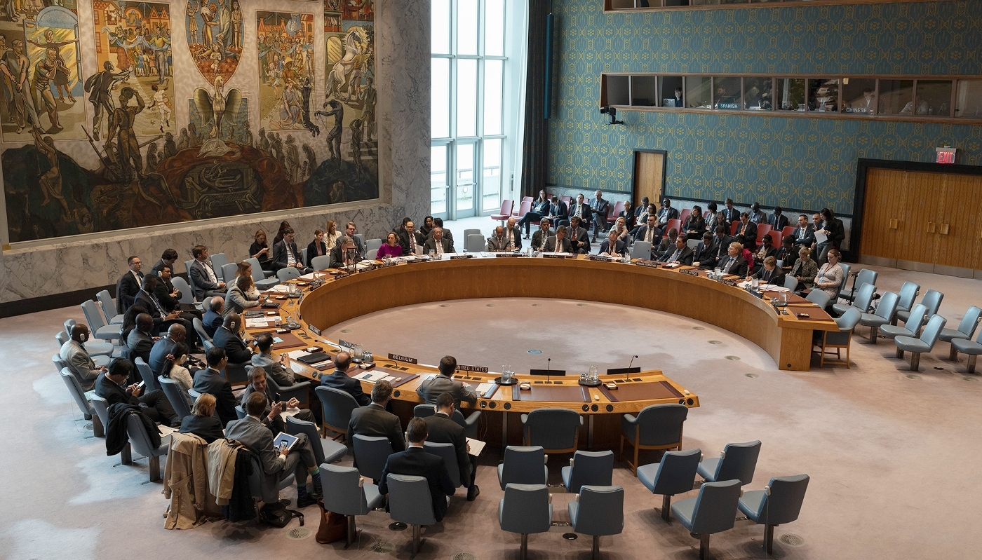 Le Conseil de sécurité des Nations unies en réunion sur la situation au Sahara occidental, au siège de l'ONU, à New York, le 30 avril 2019.