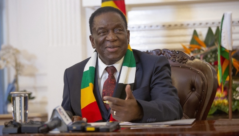 Le président zimbabwéen Emmerson Mnangagwa.