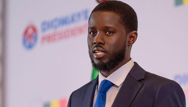 Le président sénégalais Bassirou Diomaye Faye, le 25 mars 2024 à Dakar.